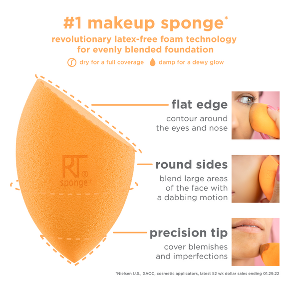 Real Techniques Everyday Essentials Makeup Brush & Sponge Set