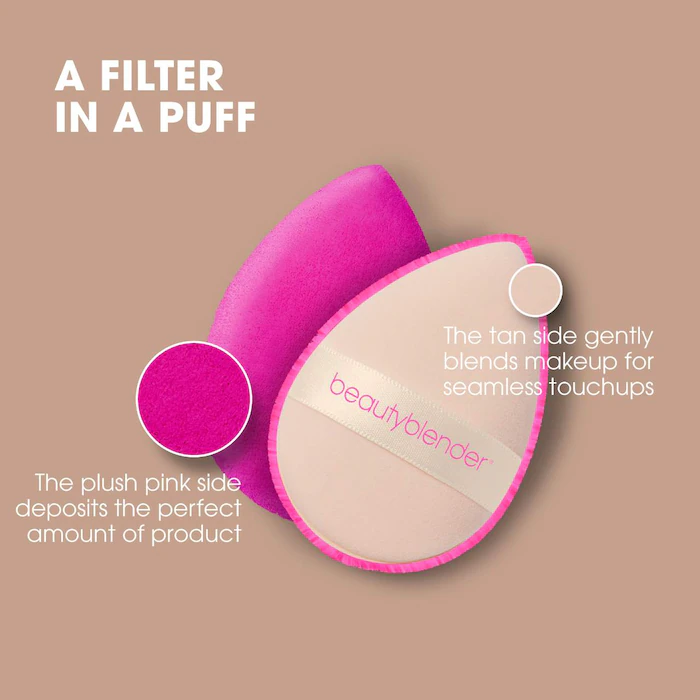 Beautyblender POWER POCKET PUFF™ Dual-Sided Powder Puff for Setting and Baking