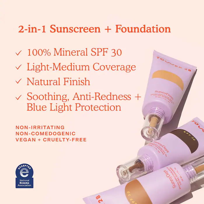 Tower 28 SunnyDays SPF 30 Tinted Sunscreen Foundation