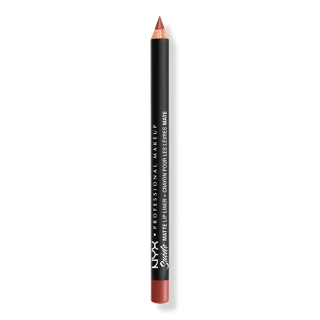 NYX Professional Makeup Suede Matte Lip Liner Velvet Soft Vegan Lip Pencil