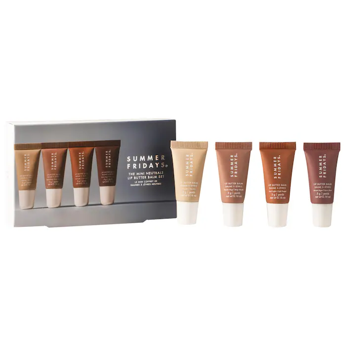 Summer Fridays The Mini Neutrals Lip Butter Balm Set